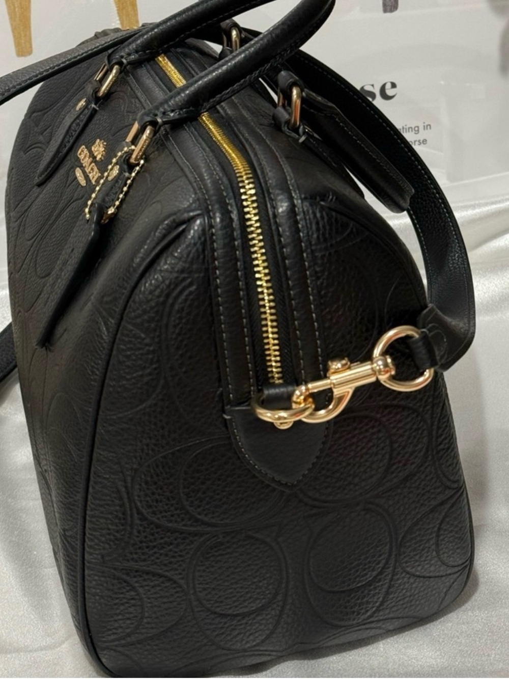 Coach(Large) Rowan Embossed Leather with Gold Hardware - Picture 6 of 6